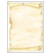 Motivpapier DP235, sand, Pergamentrolle, A4, 90g