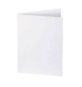 Motivpapier DP671 A5/A6 185g Faltkarten blanko weiß 50 Stück
