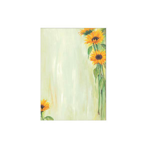 4004360966606 - Briefpapier DP694 Sonnenblumen A4 90g 4004360966606 25 Blatt