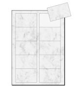 DP742 Visitenkarten grau marmor 85 x 55 mm 200g 100 Stück