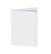 Faltkarte weiß DP910 A4 15cm x 21cm (BxH) 185g weiß Karton