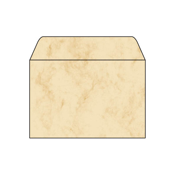 4004360961984 - Designbriefumschlag Marmor DU011 C6 nassklebend 90g beige marmoriert 4004360961984 25 Stück
