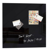 Glas-Magnetboard artverum, GL 110, 48x48cm, Glas, # Rahmen