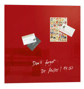 Glas-Magnetboard artverum, GL 114, 48x48cm, Glas, # Rahmen