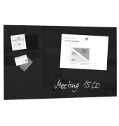 Glas-Magnetboard artverum GL 130, 78x48cm, schwarz