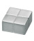 SuperDym Magnet C10 silber 20x10x20mm