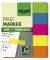 Haftmarker HN615, Haftmarker transparent, 60x50mm, 5-farbig sortiert, ohne, rechteckig