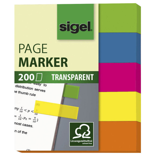 4004360957987 - Haftmarker HN615 Haftmarker transparent 60x50mm 5-farbig sortiert ohne rechteckig 4004360957987 5 Stück