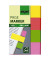 Haftmarker HN630, brillant, 80x50mm, 4-farbig sortiert, ohne, rechteckig