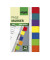 Haftmarker HN677, TRANSPARENT, 84x50mm, 7-farbig sortiert, ohne, rechteckig