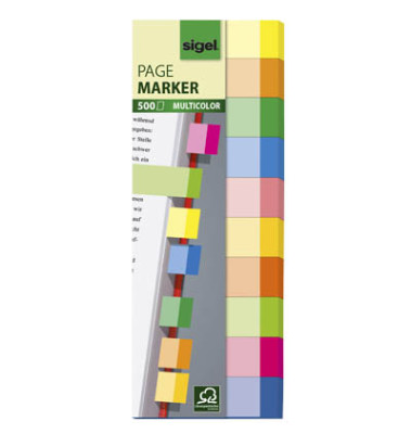 Haftmarker HN 682, MULTICOLOR, 150x50mm, 10-farbig sortiert, ohne, rechteckig