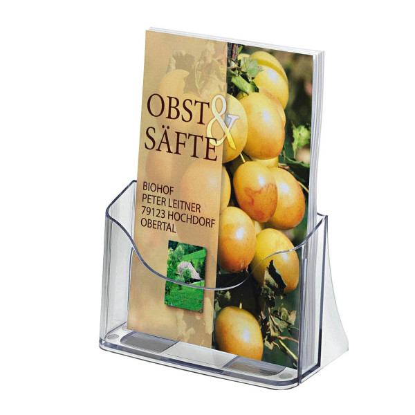 4004360982026 - - Prospekthalter acrylic 17 x 20 x 75 cm (b x h x t) din A5 Acryl glasklar 1 Fach