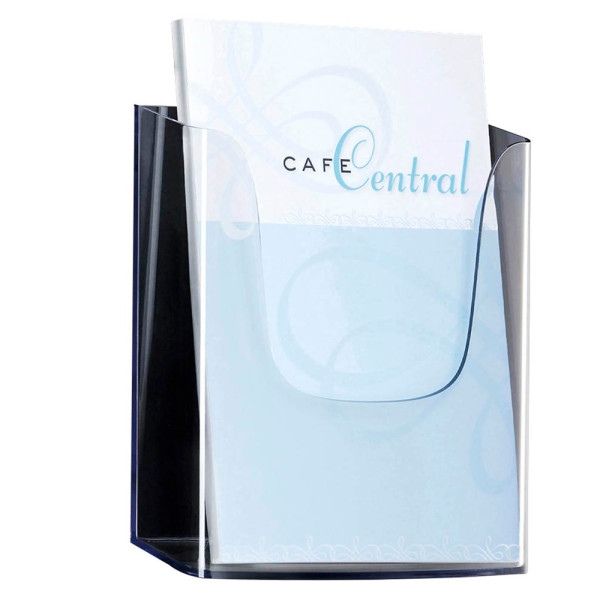 4004360982125 - acrylic LH115 Prospekthalter Glasklar Anzahl der Fächer 1 1 St (B x H x T) 240 x 250 x 55 mm