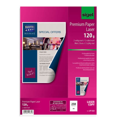 Farblaserpapier Premium LP322 A4 120g weiß matt