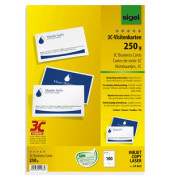 LP853 3C- Visitenkarten weiß 85 x 55 mm 250g glatte Kanten Duplex
