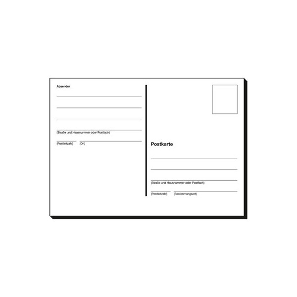 4004360915390 - Postkarte Workflow PH610 A6 148mm x 105mm (BxH) 170g entspricht den Richtlinien der Deutschen Post weiß 4004360915390 10 Stück