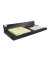 Zettelbox SA533, cintano:S, 75x75mm, inkl. 100 Haftnotizen und Haftmarkern, schwarz, Lederimitat, Memocenter inkl. Haftnotizen u