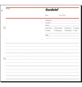 Kurzbrief SD009 A4 2/3 selbstdurchschreibend 50 Blatt