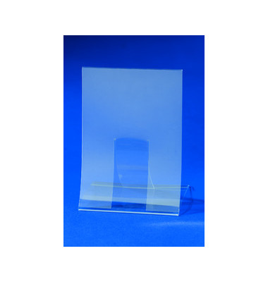 Tischaufsteller TA160 klappbar A4 glasklar für einseitige Präsentation