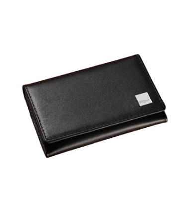 Visitenkartenmappe Torino schwarz 90x85mm Leder Visitenkartenmappe Torino schwarz 90x85mm Leder