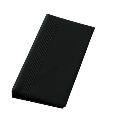 Visitenkartenringbuch A4 schwarz 14,7x26,5cm für 200 Karten