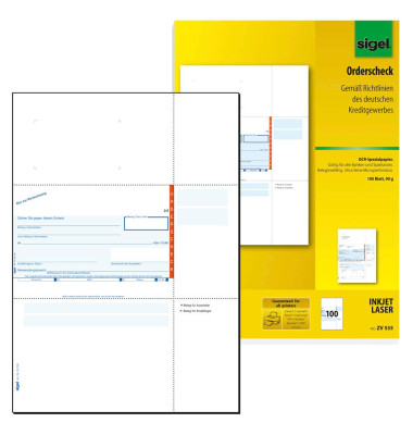 Orderscheck neutral A4 hoch Orderscheck neutral A4 hoch