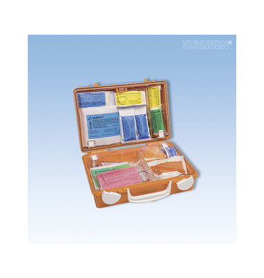 Erste-Hilfe-Koffer Quick-CD Schule orange gefüllt DIN 13157 Erste-Hilfe-Koffer Quick-CD Schule orange gefüllt DIN 13157