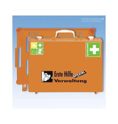 Erste-Hilfe-Koffer Spezial MT-CD Verwaltung orange gefüllt DIN 13157 Erste-Hilfe-Koffer Spezial MT-CD Verwaltung orange gefüllt DIN 13157