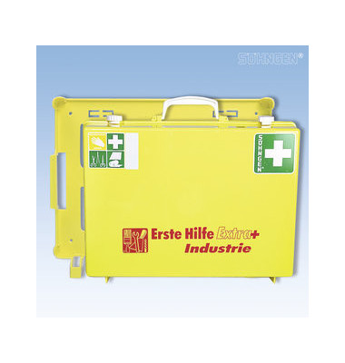 Erste-Hilfe-Koffer Extra+ Industrie gelb gefüllt DIN 13157 Erste-Hilfe-Koffer Extra+ Industrie gelb gefüllt DIN 13157
