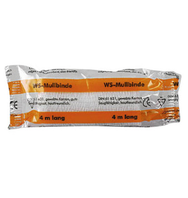 Mulbinde WS 6cm x 4m weiß DIN 61631