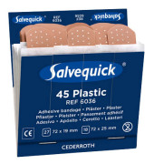 Pflaster-Nachf&uuml;llset Plastic 6036, 45 St&uuml;ck, 22x5,2x11,5cm (BxHxL), hautfarben