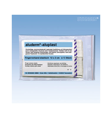 Aluderm Fingerverband 12x2cm 10 Stück DIN 13157 Aluderm Fingerverband 12x2cm 10 Stück DIN 13157