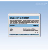 Pflaster aluplast 1009199, 1 Packung &aacute; 10 St&uuml;ck, 6x10cm (BxL), wei&szlig;