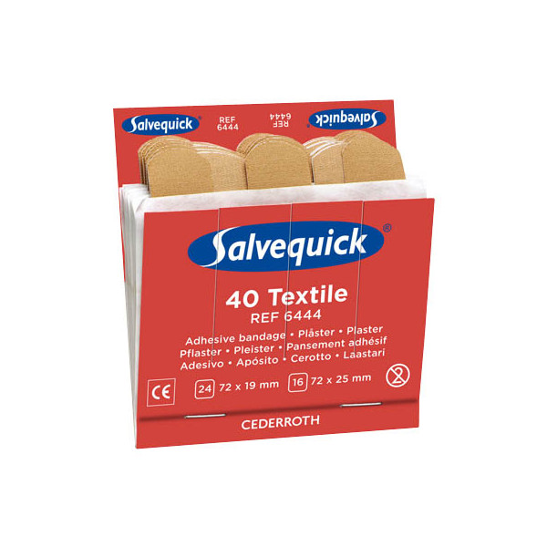 7310610164447 - Refill-Einsatz Salvequick® 6444 für Pflasterspender & Pflasterbox 40 Pflasterstrips elastisch