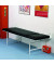 Ruheraumliege 6001224s, schwarz, verstellbares Kopfteil, klappbar