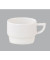 Kaffeetasse Premiere 180ml weiß Porzellan stapelbar 6 Stück