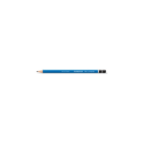 4007817104118 - Bleistift Mars Lumograph 100-2B Härte 2B 20mm blau 4007817104118 Staedtler
