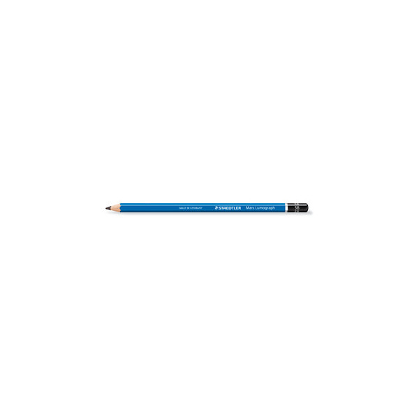 12 Stück Staedtler Bleistift Mars Lumograph, 100-5B, Härte 5B, 2,5mm, blau 4007817104057 Staedtler