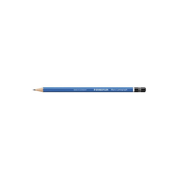 4007817104156 - Bleistift Mars Lumograph 100 100-HB Härte HB 20mm blau 4007817104156 Staedtler
