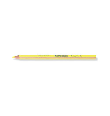 Textmarker Textsurfer dry, 128 64-1, Packung (12 #), gelb, 4mm Rundspitze
