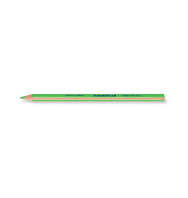 Textmarker Textsurfer dry, 128 64-5, Packung (12 #), gr&uuml;n, 4mm Rundspitze