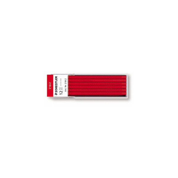 4007817212158 - STAEDTLER Lumocolor Mine non-permanent omnichrom rot Länge 70 mm für Trockenmarker Lumocolor non-permanent - 12 Stück (218-2)