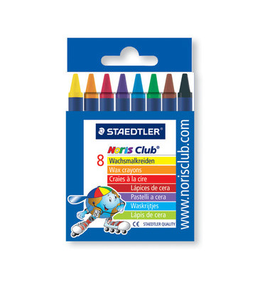 Wachsmalkreide Noris Club 220 sortiert mit Papier ummantelt 8cm x 11mm