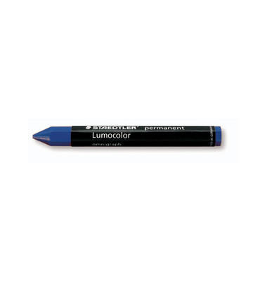 Signierkreide Lumocolor permanent omnigraph, 236-3, blau, 6-eckig, 12x113mm (&Oslash;xL)
