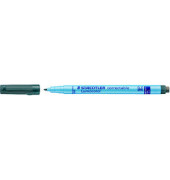 Folienstift Lumocolor correctable, 305 M-9, schwarz, 1mm, Rundspitze, nachf&uuml;llbar