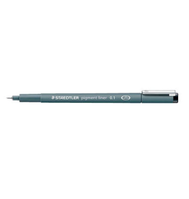 Fineliner pigment liner 308, 308 01-9, grau (Schreibfarbe: schwarz), 0,1mm
