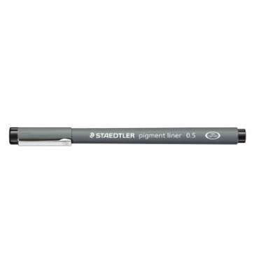Fineliner pigment liner 308, 308 05-9, grau (Schreibfarbe: schwarz), 0,5mm