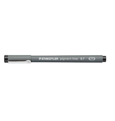 Fineliner pigment liner 308, 308 07-9, grau (Schreibfarbe: schwarz), 0,7mm
