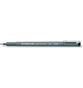 Fineliner pigment liner 308, 308 08-9, grau (Schreibfarbe: schwarz), 0,8mm