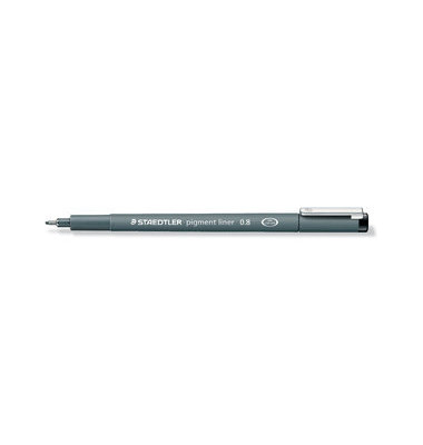 Fineliner pigment liner 308, 308 08-9, grau (Schreibfarbe: schwarz), 0,8mm